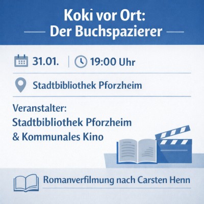 „Der Buchspazierer“ am 31. Januar in der Stadtbibliothek Pforzheim